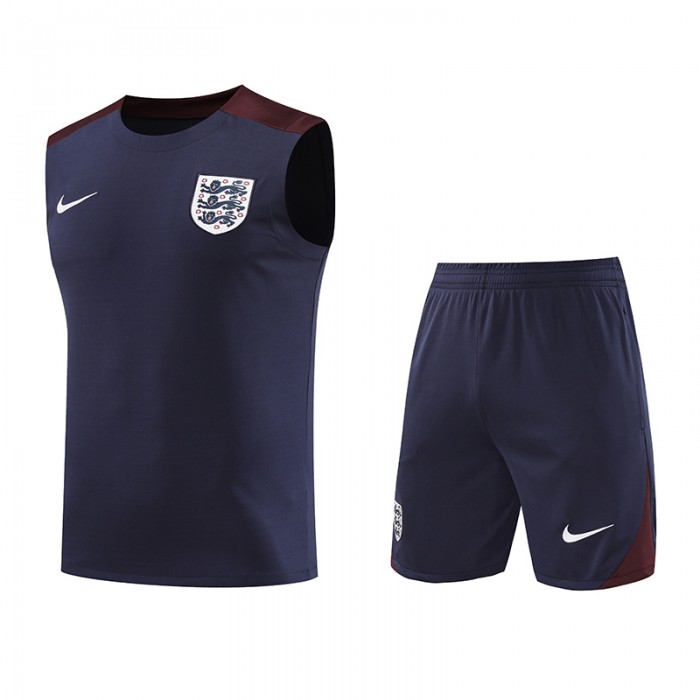 2024 England Gray Training Jersey Kit Sleeveless vest (Shirt + Vest)-5975659