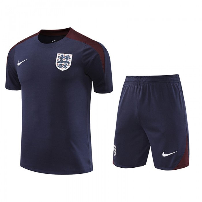 2024 England Gray Training Jersey Kit short Sleeve (Shirt + Short)