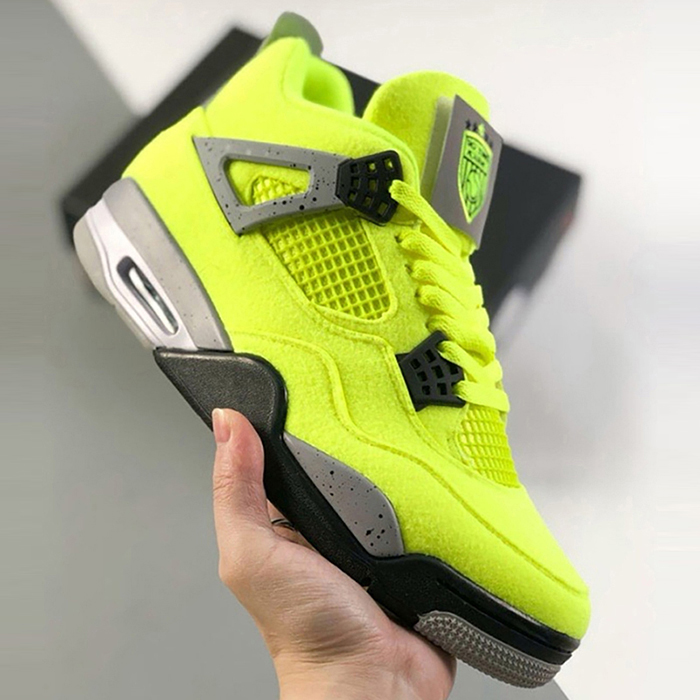 Air Jordan 4 AJ4 High Running Shoes-Green/Black-6607098