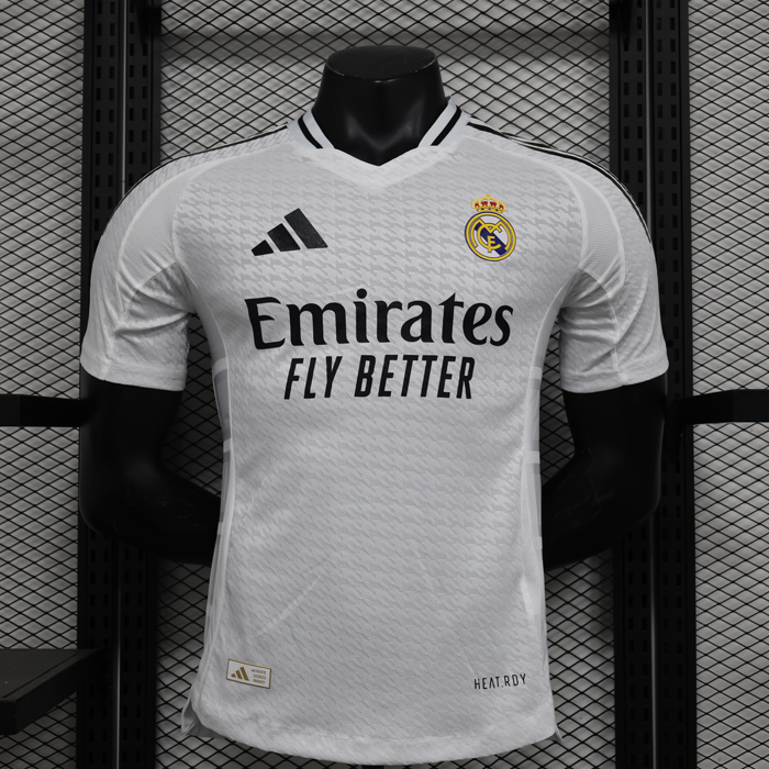 24/25 Real Madrid Home White Jersey Version Short Sleeve (Player Version)-6969173