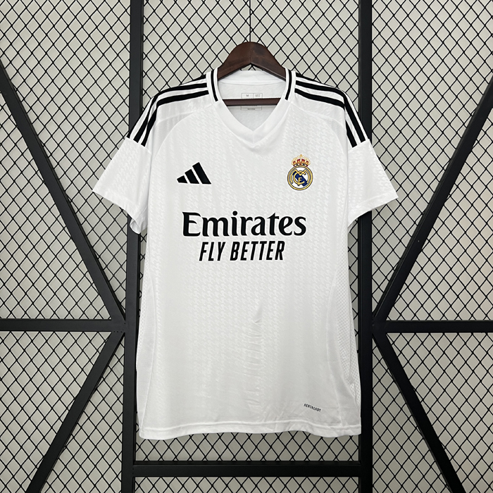 24/25 Real Madrid Home White Jersey Version Short Sleeve-4362192