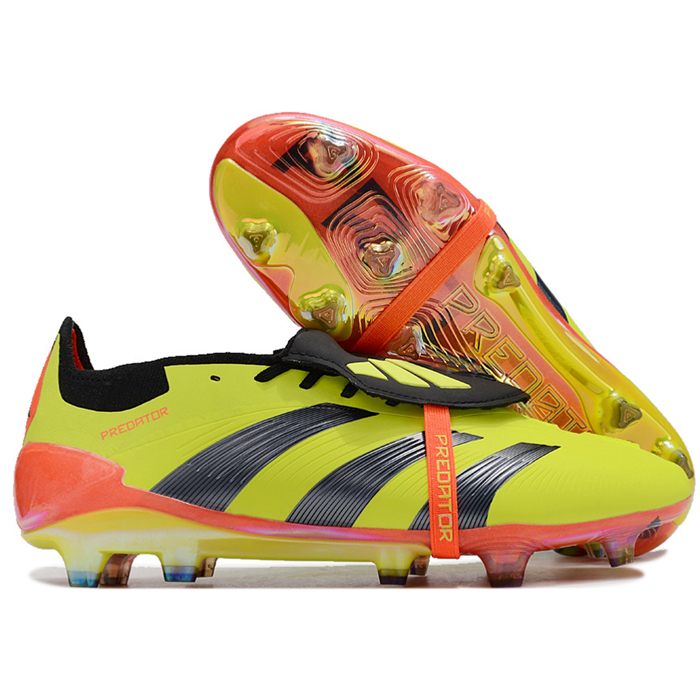 Predator Elite Tongue FG Soccer Shoes-Yellow/Black-3396987