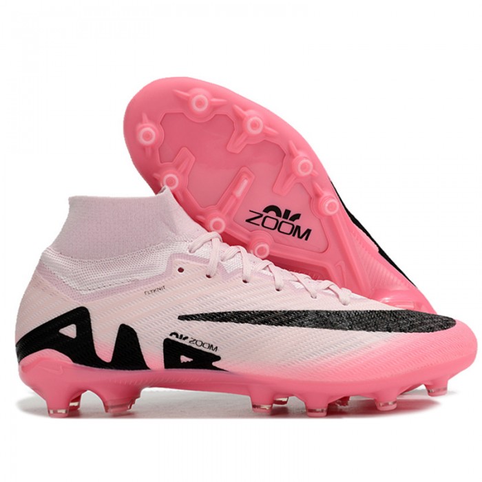 Air Zoom Mercurial Superfly IX Elite AG Soccer Shoes-Pink/Black-2628365