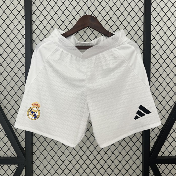 24/25 Real Madrid Home Shorts White Shorts Jersey (Player Version)-6417209