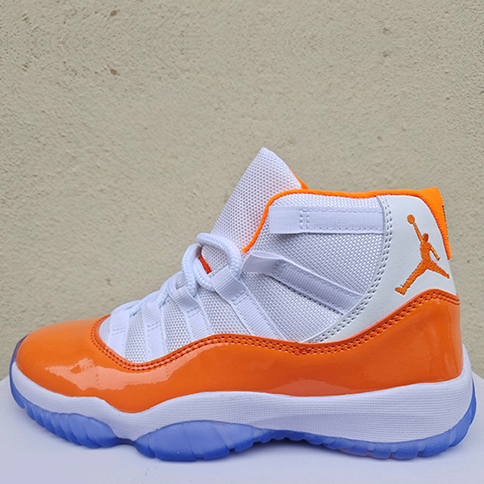 Air Jordan 11 AJ11 High Running Shoes-White/Orange-1839704