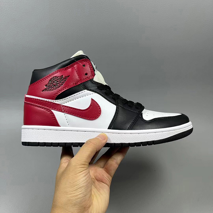 Air Jordan 1 AJ1 High Running Shoes-White/Red-6205705