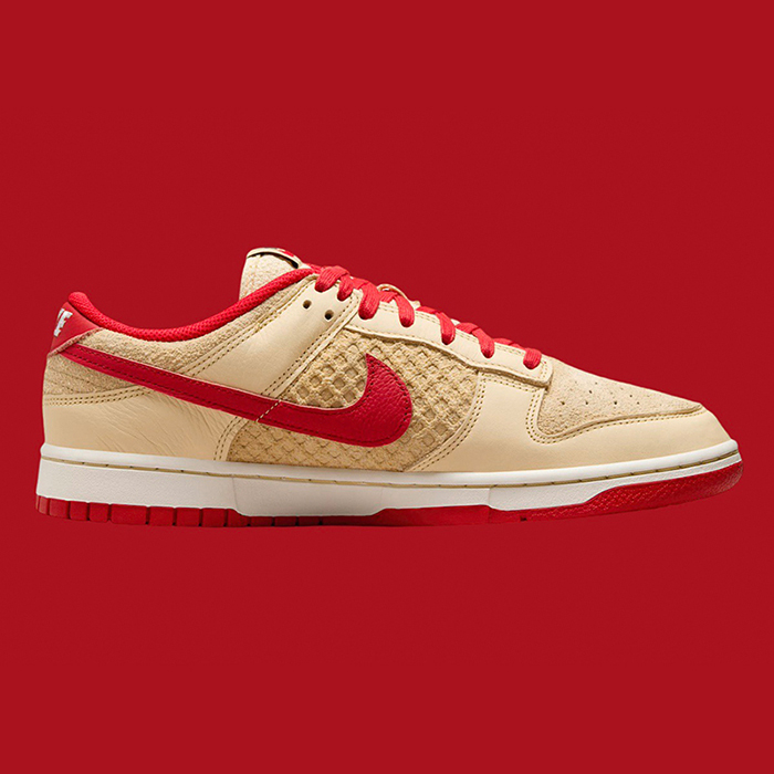 SB Dunk Low“Strawberry Waffle”Running Shoes-Khkai/Red-5027424