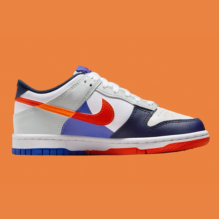 SB Dunk Low Running Shoes-Gray/Orange-6083353