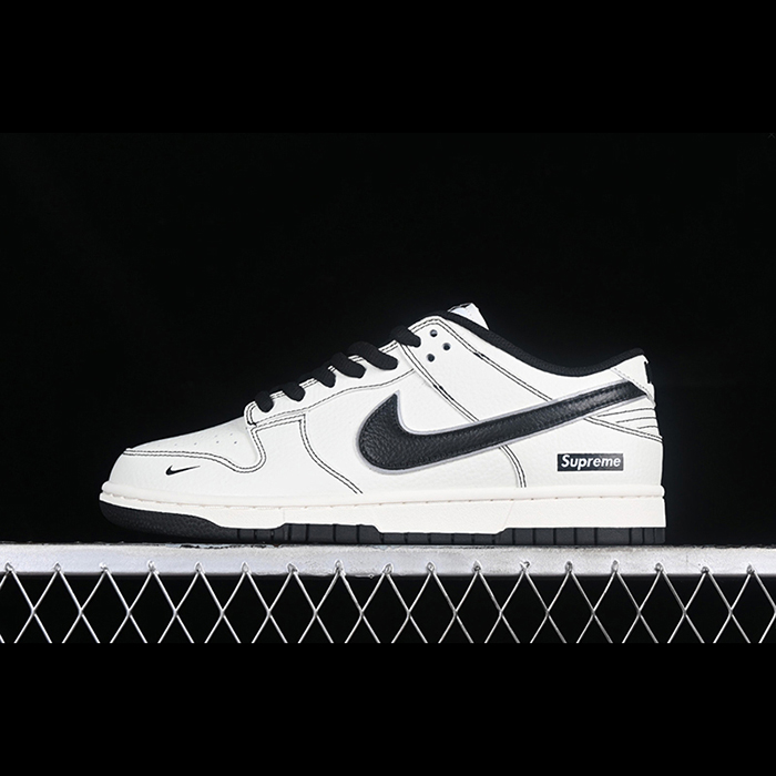 SB Dunk Low Running Shoes-White/Black-4304360