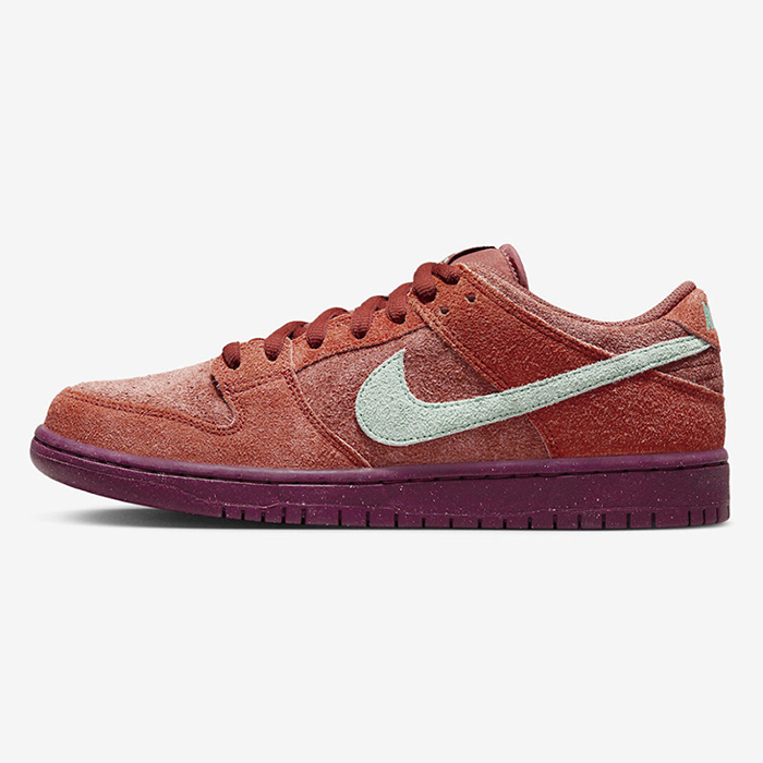 SB Dunk Low“Mystic Red”Running Shoes-Wine Red/Gray-2019358