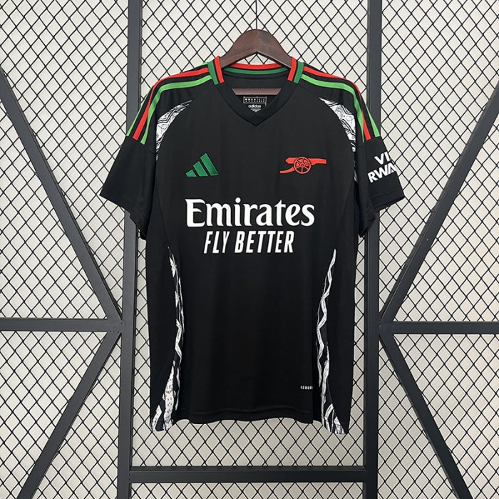 24/25 Arsenal Away Black Jersey Version Short Sleeve-2473993