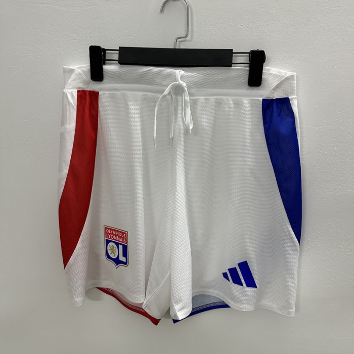 24/25 Lyon Home Shorts White Shorts Jersey (Player Version)-9706476