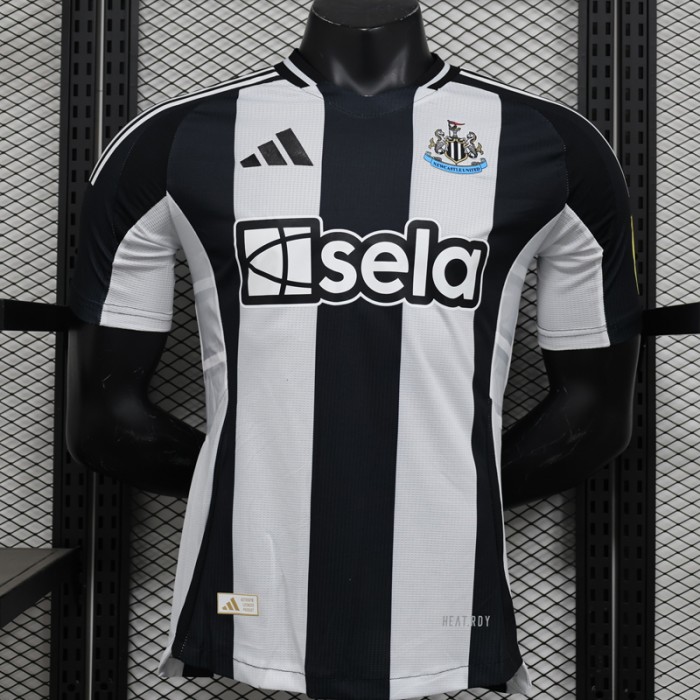 24/25 Newcastle United Home White Black Jersey Version Short Sleeve (Player Version)-5234632