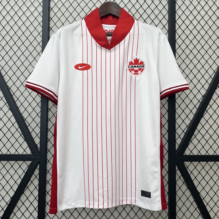 2024 Canada Away White Red Jersey Version Short Sleeve-3011400