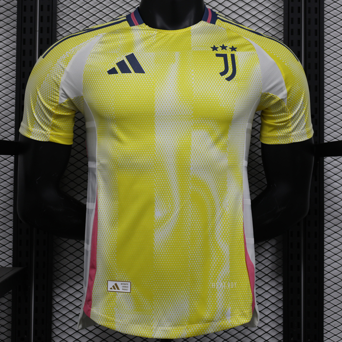 24/25 Juventus Away Yellow White Jersey Version Short Sleeve (Player Version)-4104465