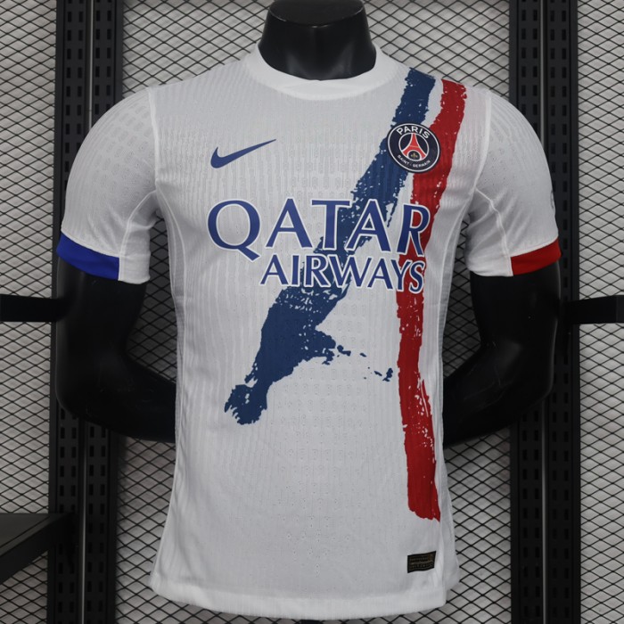 24/25 Paris Saint-Germain PSG Away White Jersey Version Short Sleeve (Player Version)-6006108