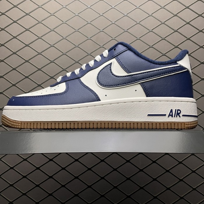Air Force 1 AF1 Running Shoes-Navy Blue/White-1823693