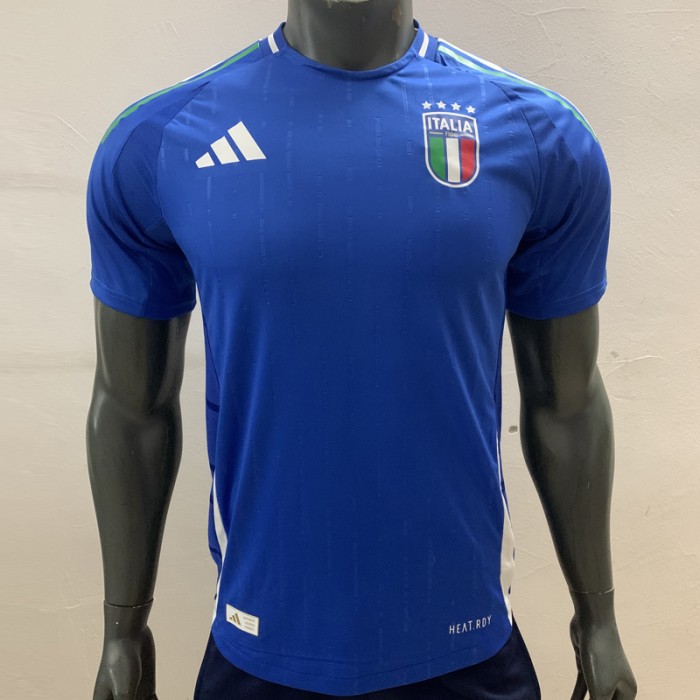2024 Italy Home Blue Jersey Version Short Sleeve (Player Version)-419593