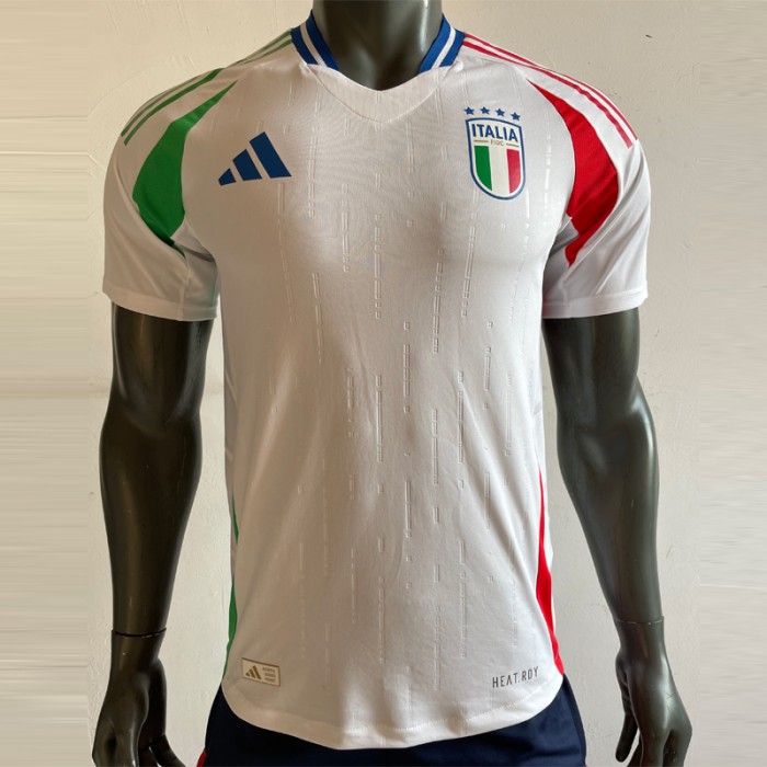 2024 Italy Away White Jersey Version Short Sleeve (Player Version)-493240