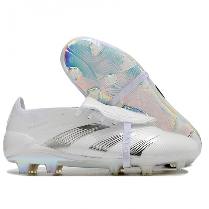 PREDATOR ACCURACY FG BOOTS FG Soccer Shoes-White/Silver-9659961