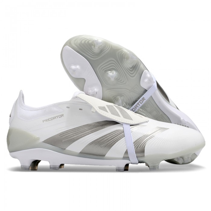 PREDATOR ACCURACY FG BOOTS FG Soccer Shoes-White/Gray-8167622