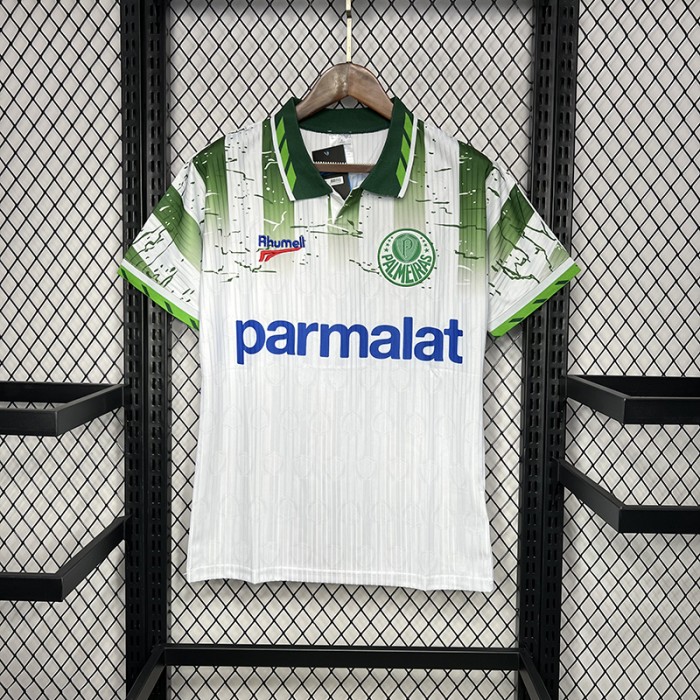 Retro 1996 Palmeiras Away White Green Jersey Kit short sleeve-9799932