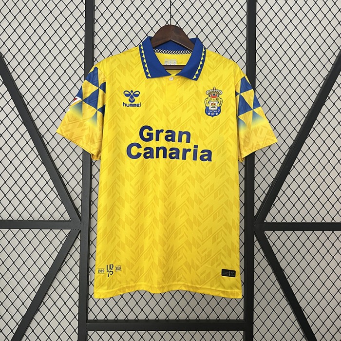 24/25 Las Palmas Home Yellow Jersey Kit short sleeve-1385880