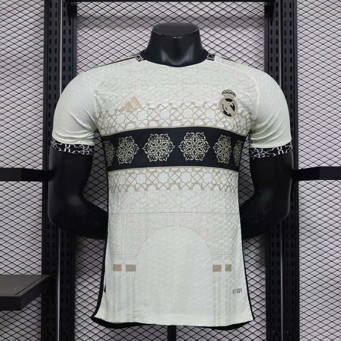 24/25 Real Madrid Special Edition White Black Jersey Kit Short Sleeve (Player Version)-1697882