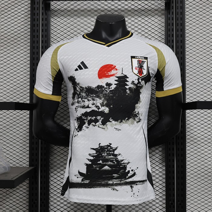 2024 Japan Special Edition White Black Jersey Kit Short Sleeve (Player Version)-7395922