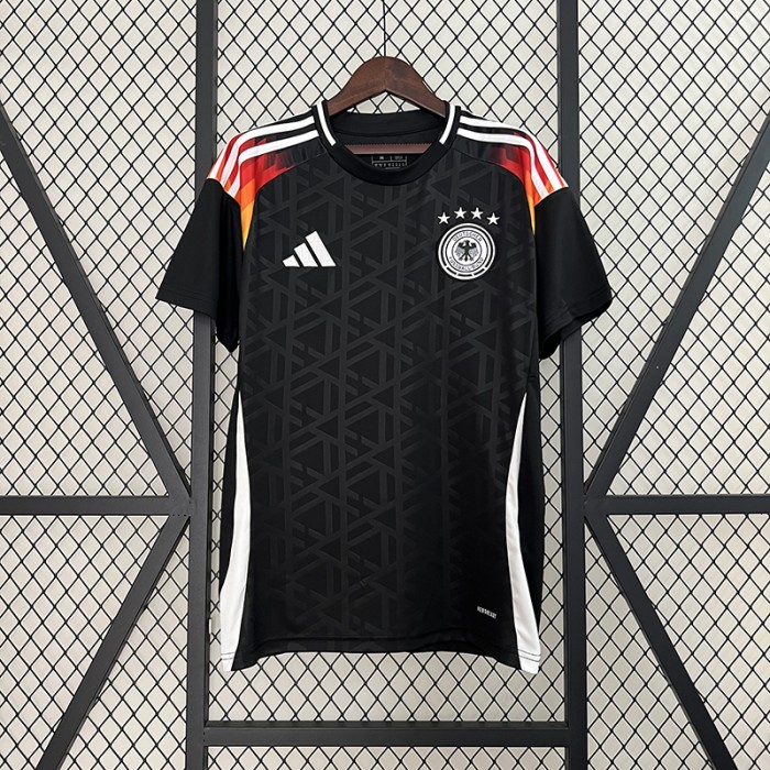 2024 German Goalkeeper Black Jersey Kit Short Sleeve-2085822