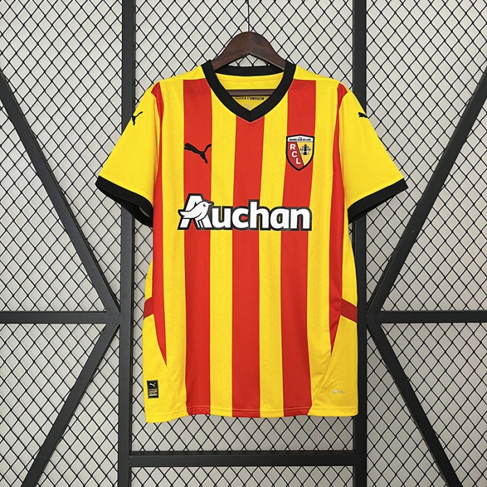 24/25 Lens Home Yellow Red Jersey Kit Short Sleeve-397944