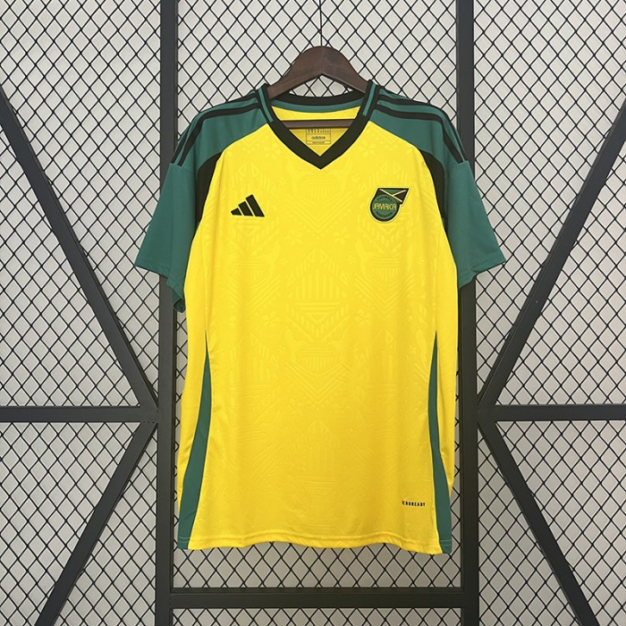 2024 Jamaica Home Yellow Green Jersey Kit Short Sleeve-6216699