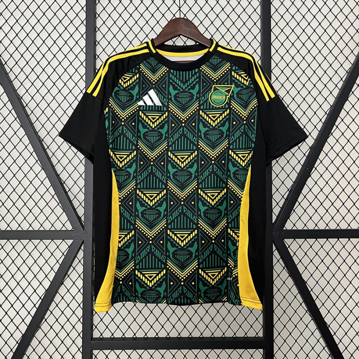 2024 Jamaica Away Green Black Jersey Kit Short Sleeve-7954759