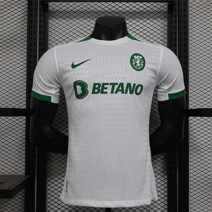 24/25 Lisbon Away White Gray Jersey Kit short sleeve (Player Version)-6146236