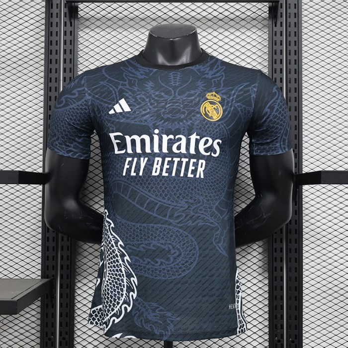 24/25 Real Madrid Special Edition Black Gray Jersey Kit short sleeve (Player Version)-4028093