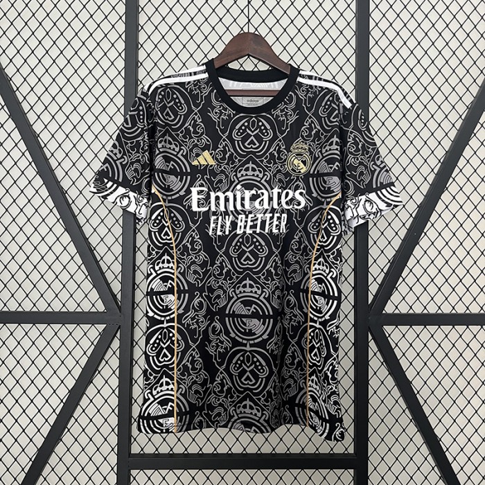 24/25 Real Madrid Special Edition Black Gray Jersey Kit short sleeve-8204860