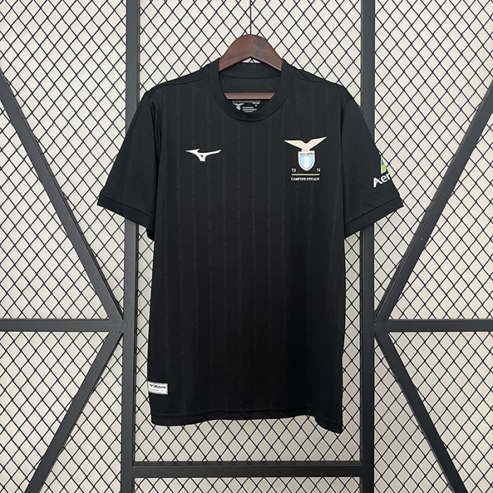 24/25 Lazio 50th Anniversary Black Jersey Kit short sleeve-6210604