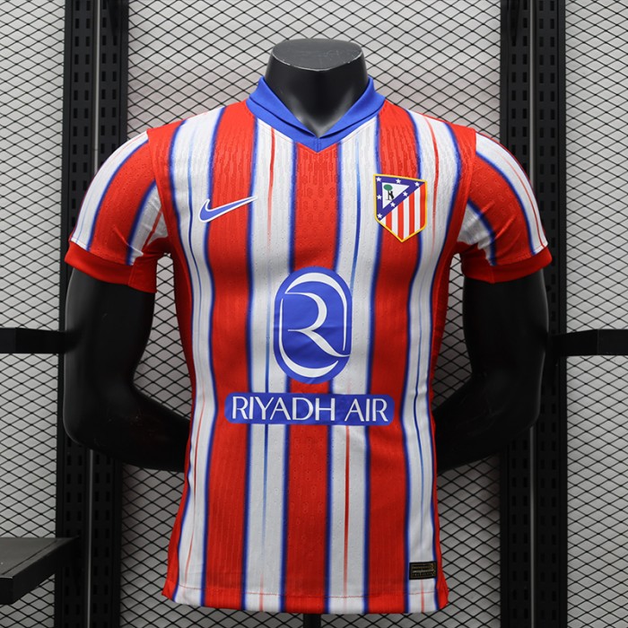 24/25 Atletico Madrid Home Red White Jersey Kit short sleeve (Player Version)-6396296