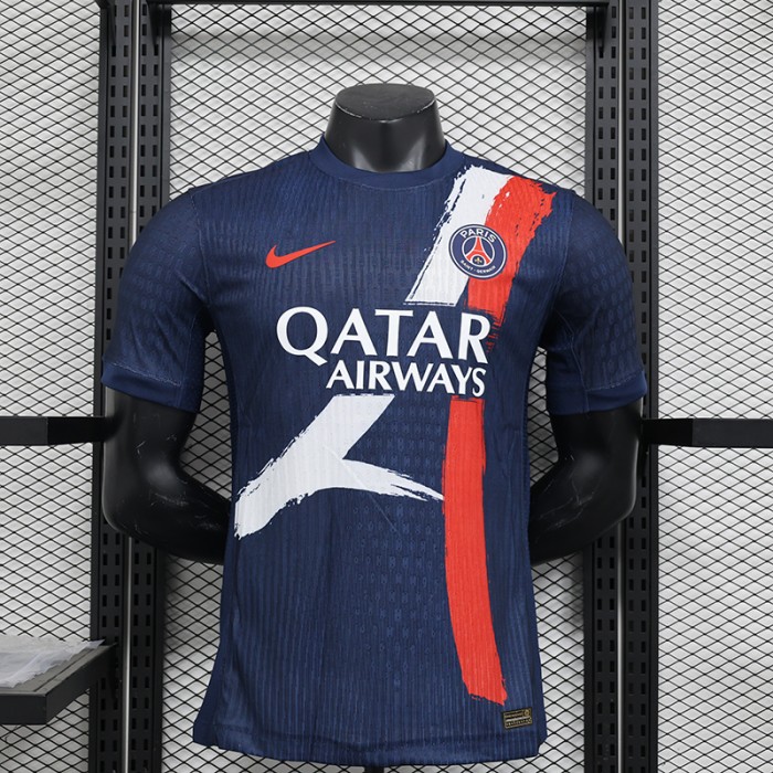 24/25 Paris Saint-Germain PSG Special Edition Navy Blue Jersey Kit Short Sleeve (Player Version)-7546635