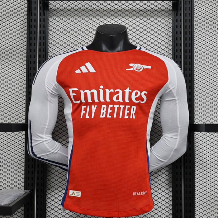 24/25 Arsenal Home Red White Jersey Kit Long Sleeve (Player Version)-1141633