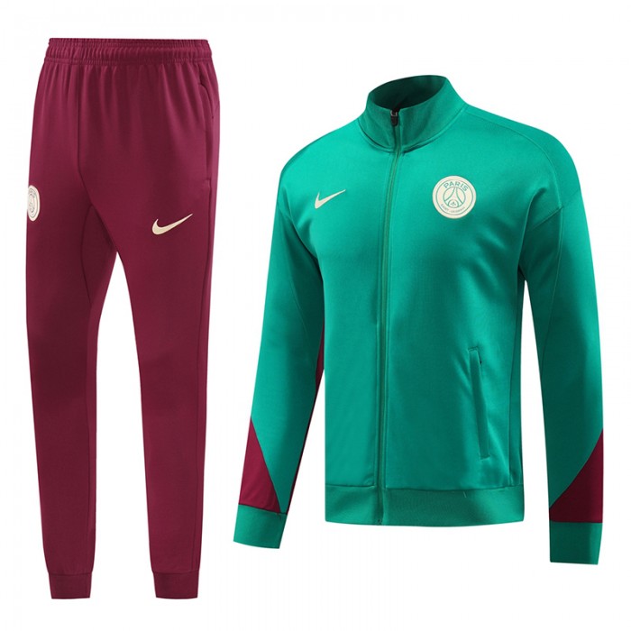 24/25 Paris Saint-Germain PSG Green Edition Classic Jacket Training Suit (Top+Pant)-3353432