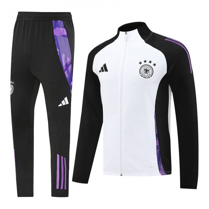 2024 Germany White Black Edition Classic Jacket Training Suit (Top+Pant)-8577559