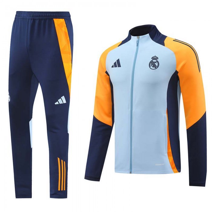 24/25 Real Madrid Gray Orange Edition Classic Jacket Training Suit (Top+Pant)-8130586