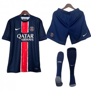 24/25 Paris Saint-Germain PSG Home Navy Blue Jersey Kit short Sleeve (Shirt Short + Socks)-6751705