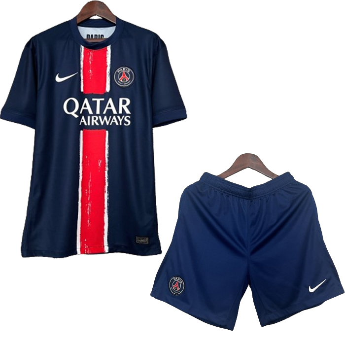 24/25 Paris Saint-Germain PSG Home Navy Blue Jersey Kit short Sleeve (Shirt Short)-1338242