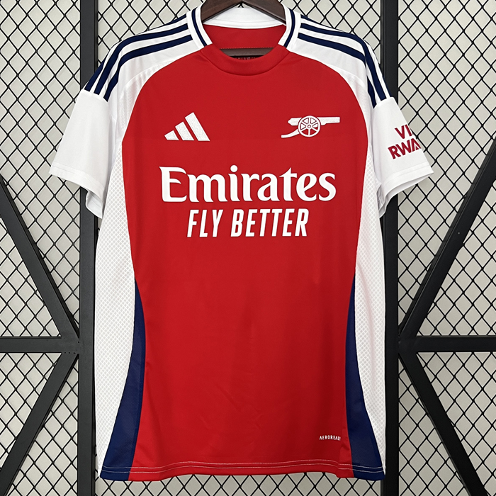 24/25 Arsenal Home Red White Jersey Version Short Sleeve-6838083