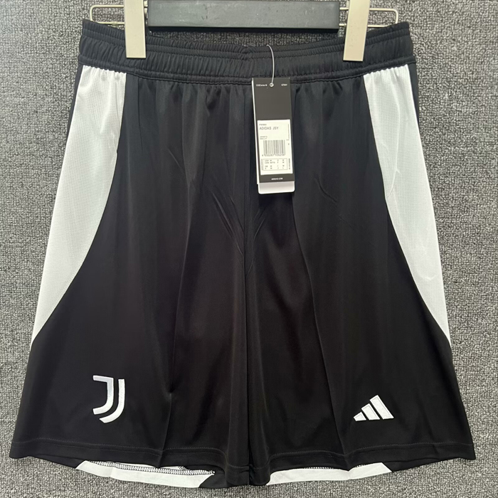 24/25 Juventus Home Shorts Black White Shorts Jersey-111369