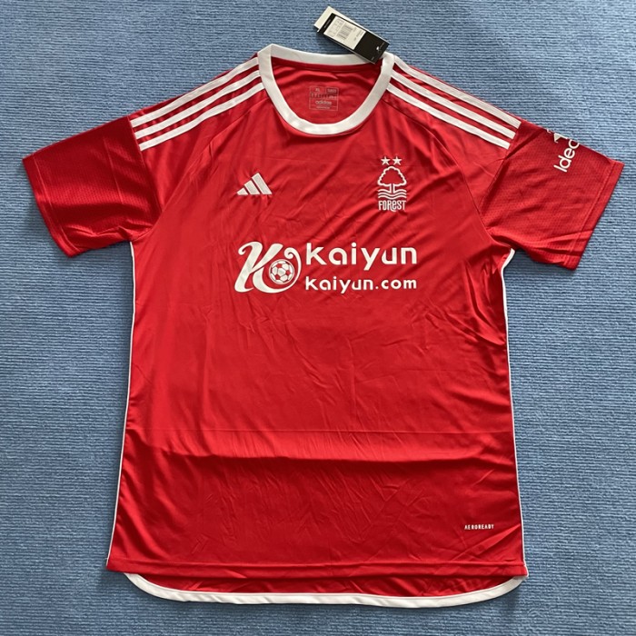 24/25 Nottingham Forest Home Red Jersey Kit short sleeve-5754509