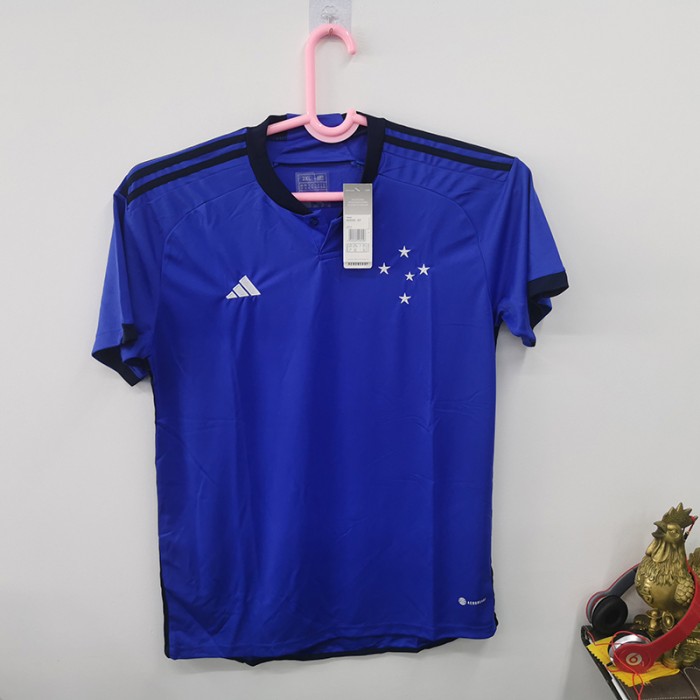 STOCK CLEARANCE [SIZE XXL] 23/24 Cruzeiro Home Blue Jersey Kit short sleeve-2431631 [i]