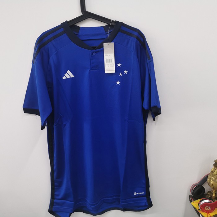 STOCK CLEARANCE [SIZE XXL] 23/24 Cruzeiro Home Blue Jersey Kit short sleeve-4897908 [i]